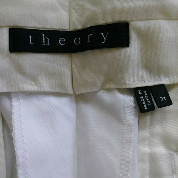 SALE! *HP* NWT Theory White Marlo Reddick Pants - Picture 6 of 7